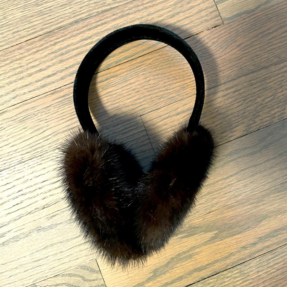 Real Mink Fur Earmuffs